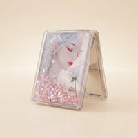 Glitter Pocket Mirror - Rosie Pink