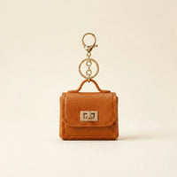 Mini Handbag Charm - Camel