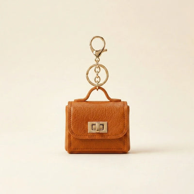 Mini Handbag Charm - Camel