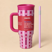 Owala Flora 1185 mL Insulated Tumbler 🌷 – Pink Tulip