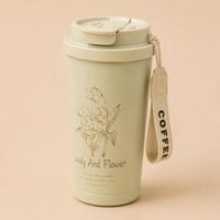 Lovely & Flower Coffee Cup – Creamy