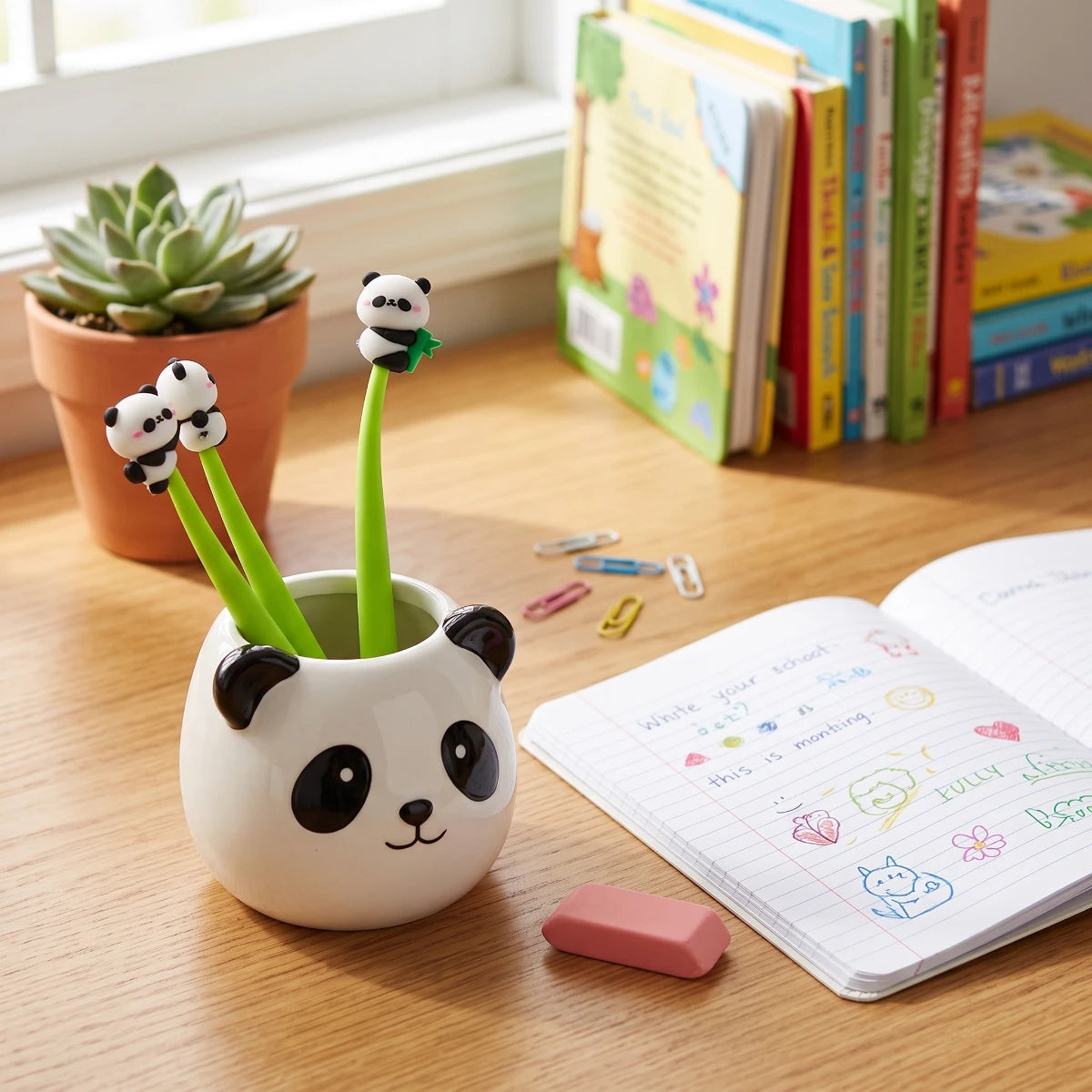 Bamboo Panda Ballpoint Pen – Lying Panda 🐼🎋