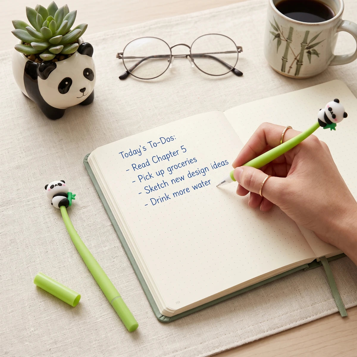 Bamboo Panda Ballpoint Pen – Lying Panda 🐼🎋