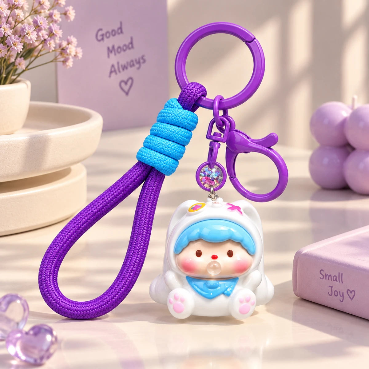 Bubble Baby  keychain – Purple 🫧💜