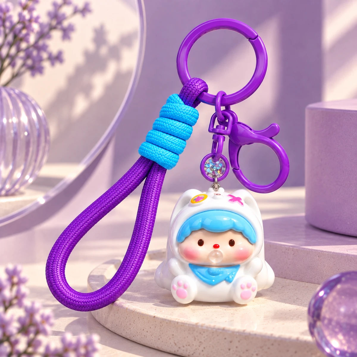 Bubble Baby  keychain – Purple 🫧💜