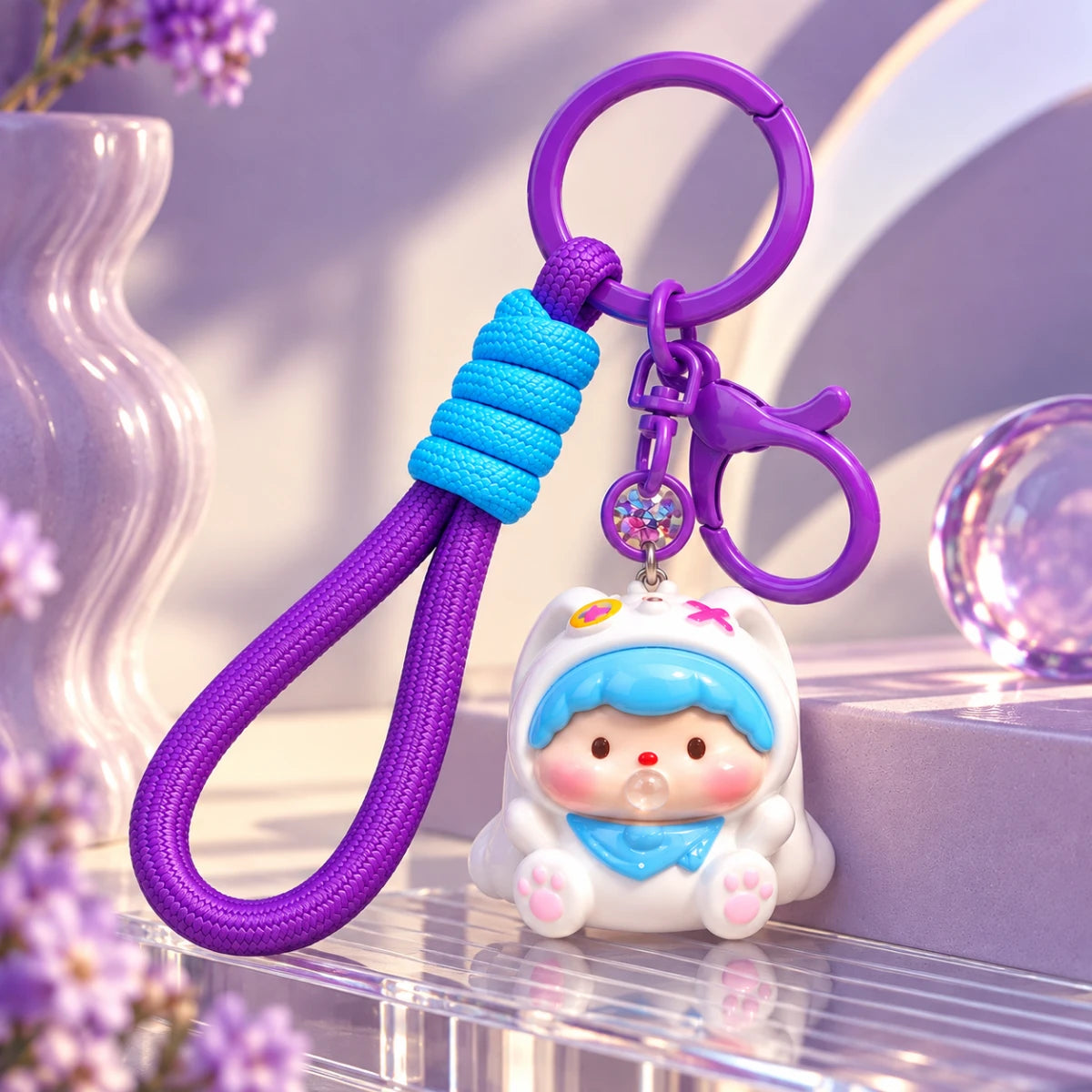 Bubble Baby  keychain – Purple 🫧💜