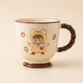 Cartoon Girl Mug - Brown