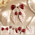 Cherry Tulip Ribbon Bow