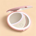 Customizable LED Pocket Mirror ✨ pink
