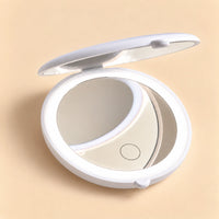 Customizable LED Pocket Mirror ✨ white