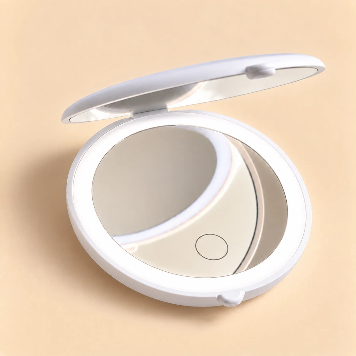 Customizable LED Pocket Mirror ✨ white