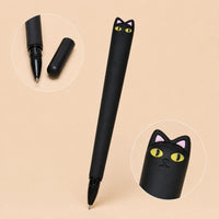 Cute Cat Gel Pen – Black Cat 🐈‍⬛