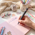 Cute Cat 0.5 mm Gel Pen – Gray 🐈‍⬛
