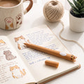 Cute Cat 0.5 mm Gel Pen – Orange 🐈‍⬛