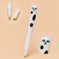 Cute Cat 0.5 mm Gel Pen – White Spotted 🐈‍⬛