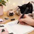 Cute Cat Gel Pen – Black Cat 🐈‍⬛