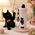 Cute Friends Thermal Bottle – Black Cat 🐈‍⬛
