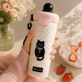 Cute Friends Thermal Bottle – Black Cat 🐈‍⬛