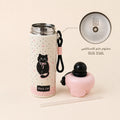 Cute Friends Thermal Bottle – Black Cat 🐈‍⬛