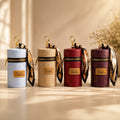 Cylinder Pouch Charm-beige