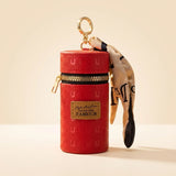 Cylinder Pouch Charm-red