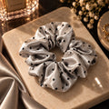 Dot Satin Scrunchie 🎀 -gray