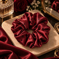 Dot Satin Scrunchie 🎀 - Maroon