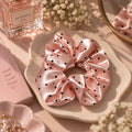 Dot Satin Scrunchie 🎀 - Rose
