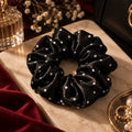 Dot Satin Scrunchie 🎀 -black