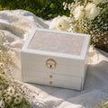 Elegant Jewelry Organizer Box – Cloud White 🤍