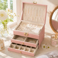 Elegant Jewelry Organizer Box – Blush Pink 🌸