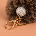 Fluffy Pom Pom Bag Charm & Keychain – Teddy Brown 🤎