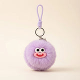 Fluffy Round Mirror Charm