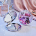 Glitter Round Pocket Mirror
