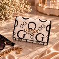 White Trifold Wallet