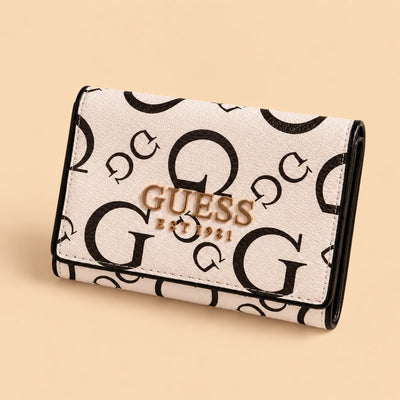 White Trifold Wallet