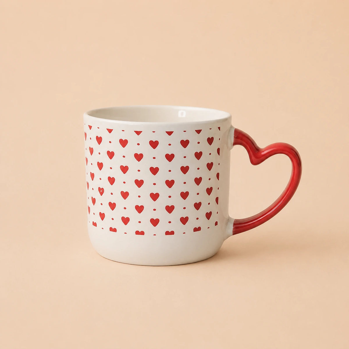 Hand-Painted Heart Mug ❤️