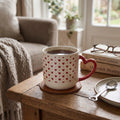 Hand-Painted Heart Mug ❤️