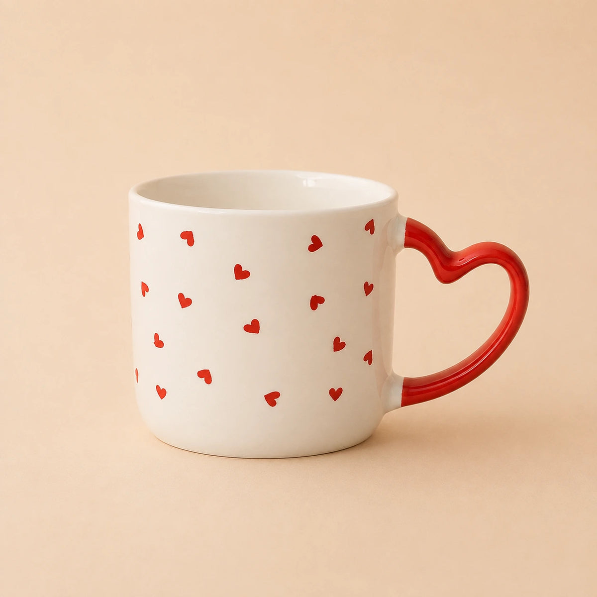 Hand-Painted Heart Mug – LittleHearts ❤️