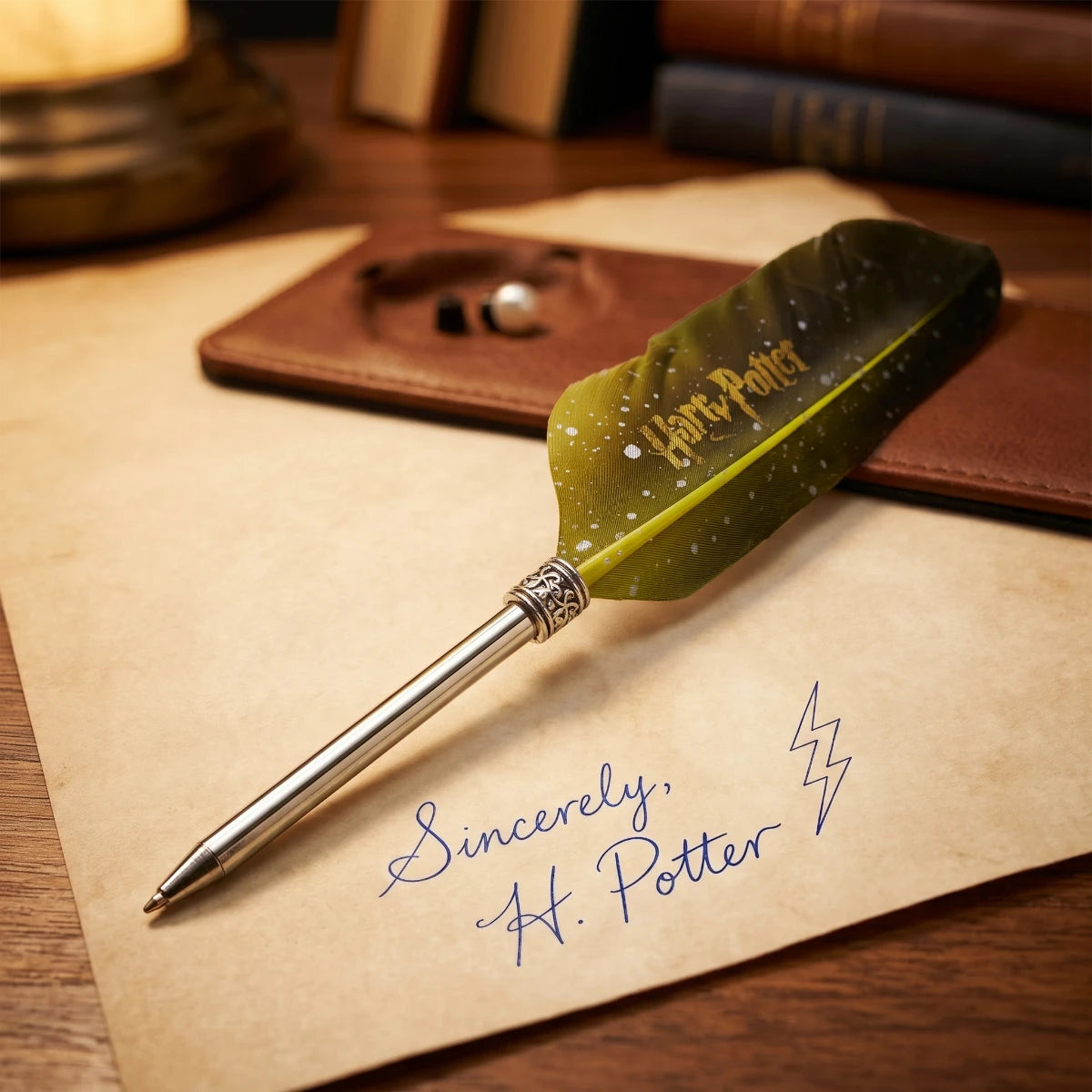 Harry Potter Magic Feather Pen – Neon Yellow