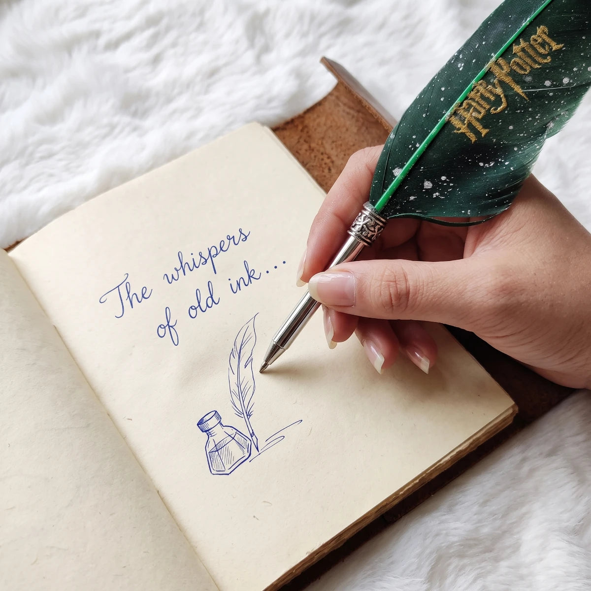 Harry Potter Magic Feather Pen – Green