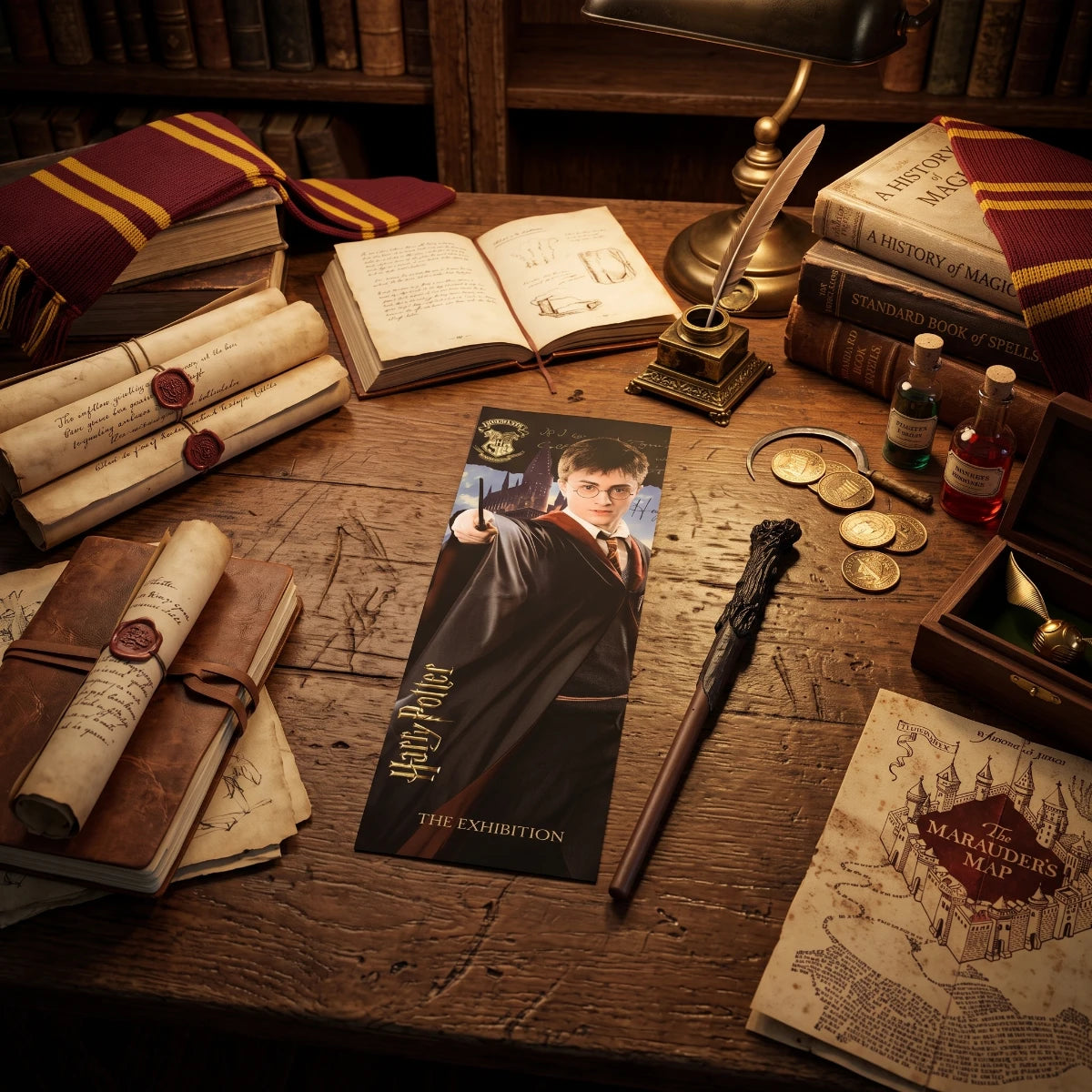 Harry Potter Wand Pen & Bookmark ⚡