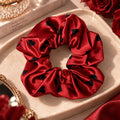 Heart Satin Scrunchie 🖤 - Red