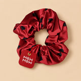 Heart Satin Scrunchie 🖤 - Red