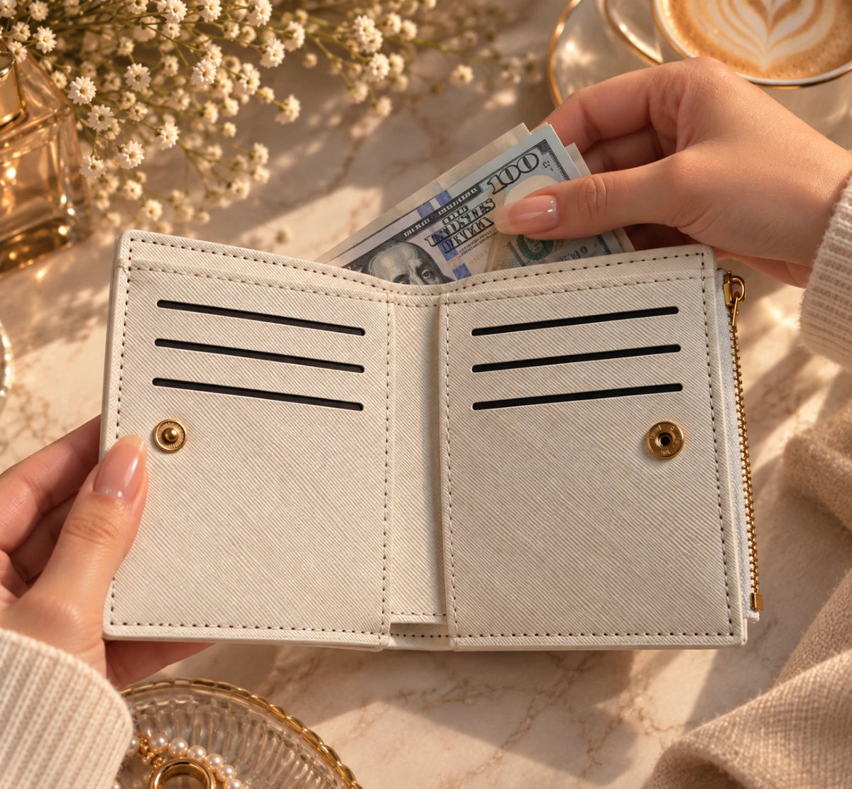 Kiss Print Short Wallet 💋