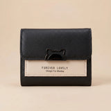 Kitty Fold Wallet 🐱 - Black