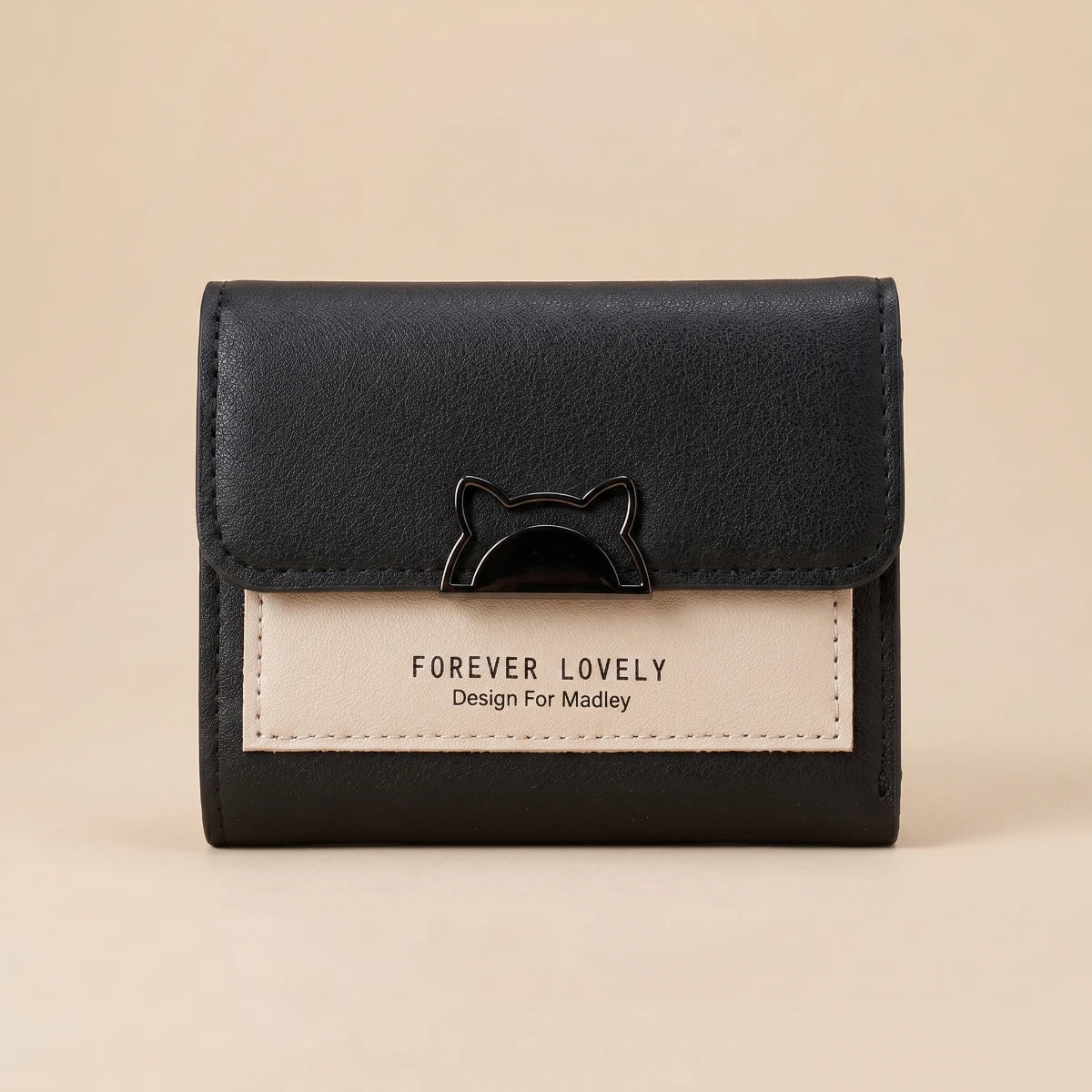 Kitty Fold Wallet 🐱 - Black