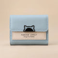 Kitty Fold Wallet 🐱 - Snow blue