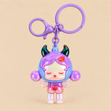 Little Devil Iridescent Bag Charm – Purple 😈💜