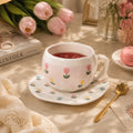Little Tulips Cup with Plate 🌷💕